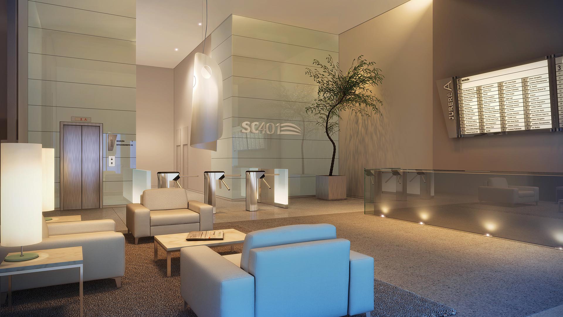 Lobby do condomínio