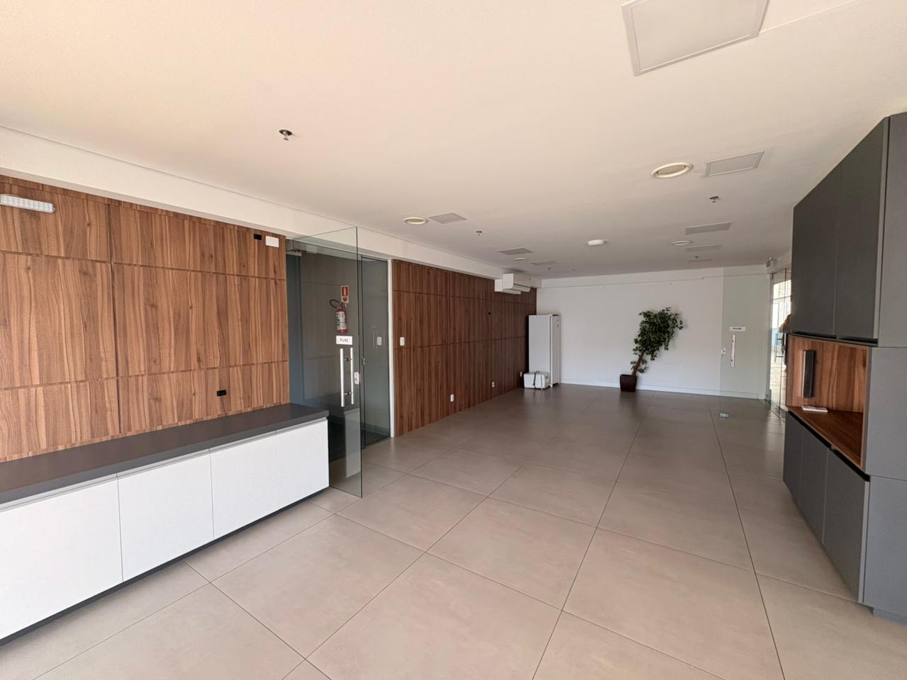 Vista geral da recepção